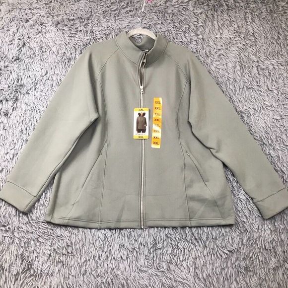 32 Degrees Heat Women's Full Zip Collared Jacket Castor Gray Size XXL NWT - Picture 1 of 10